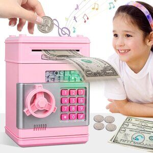 Best Gift Piggy Bank Electronic Mini ATM for Kids1 Set(Any Color)
